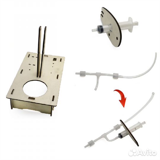 Деревянный конструктор для экспериментов новый