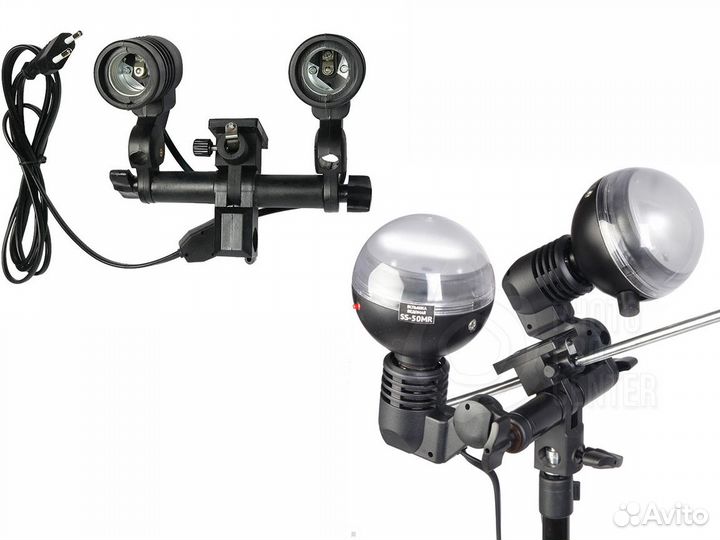 Патрон Falcon Eyes LH2-27SU для двух ламп-вспышек