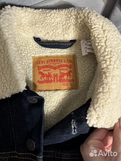 Джинсовка с мехом мужская Levi's, S, оригинал