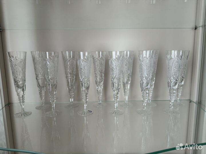 Бокалы для шампанского Дятьковский хрусталь