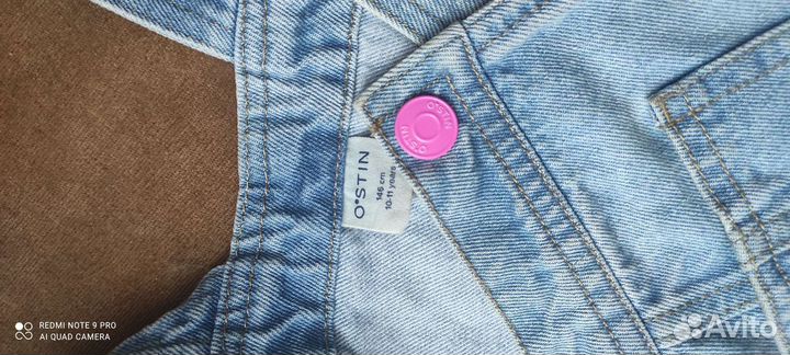 Джинсовый комбинезон для девочки 140