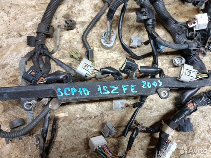 Проводка двигателя Toyota Vitz SCP10 1SZ FE 2003