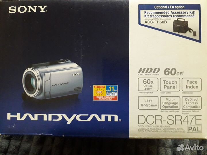 Видеокамера sony handycam