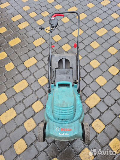 Газонокосилка электрическая bosch