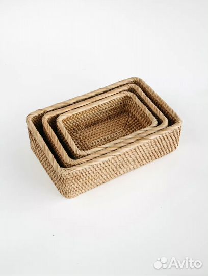 Корзина для хранения плетёная
