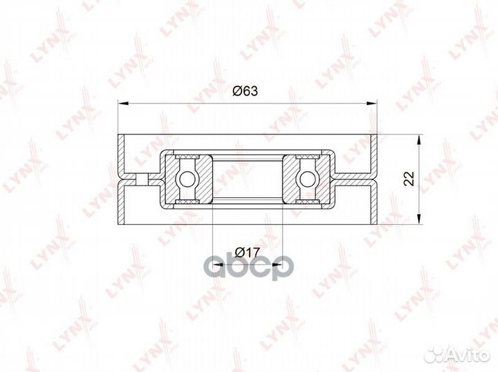 PB-5022 ролик натяжной Chevrolet Aveo T250 1.4