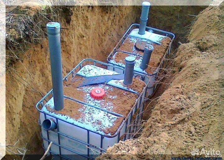 Установка септика. Рассрочка 12 мес