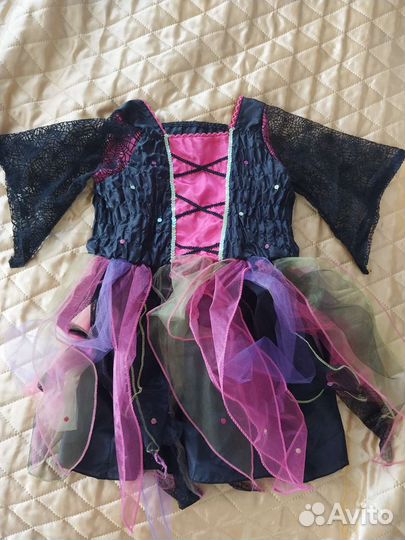 Костюм ведьмы на хеллоуин, б/у, размер:122 - 128