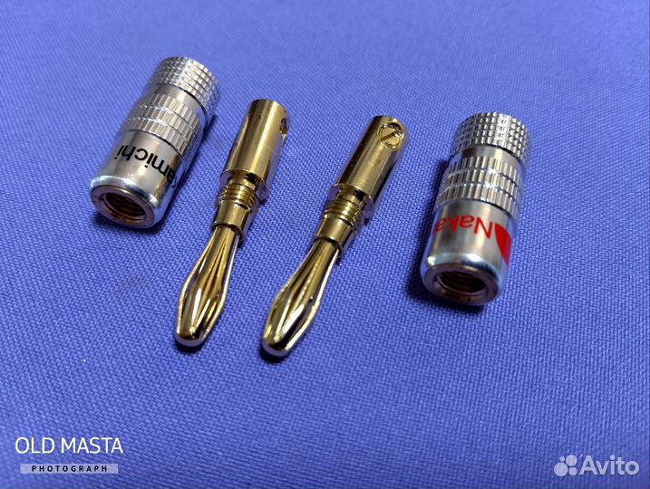 Банан Nakamichi 24K 4мм разъем BFA, 4 шт