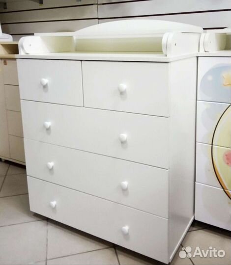 Детский комод с пеленальник 80 см(выстав.образец)