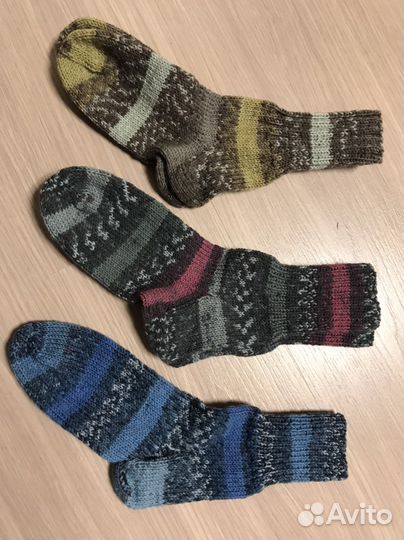 Вязанные носки ручной работы