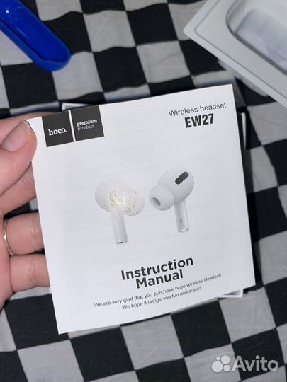 Наушники Hoco EW27 белого цвета