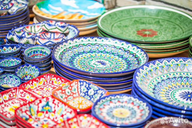 Посуда узбекская. ляган. пиала. наборы