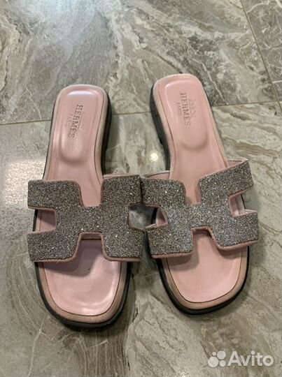 Hermes шлепанцы 37