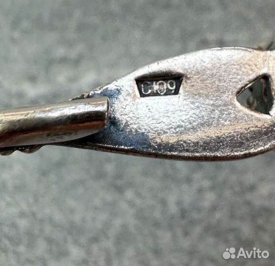 Брошь винтаж серебро звезда 875 пробы гост СССР