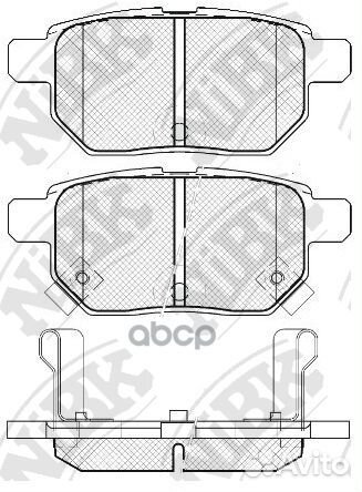 Колодки тормозные toyota corolla 1.4 VVT-I