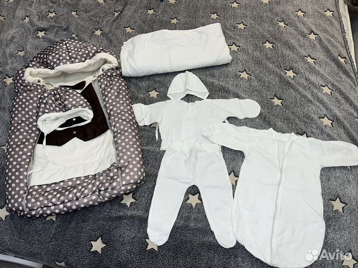 Конверт на выписку для мальчика зима