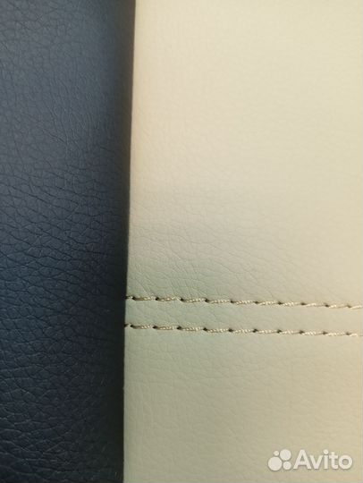 Чехлы на портер 1 бежевые вставки эко кожа