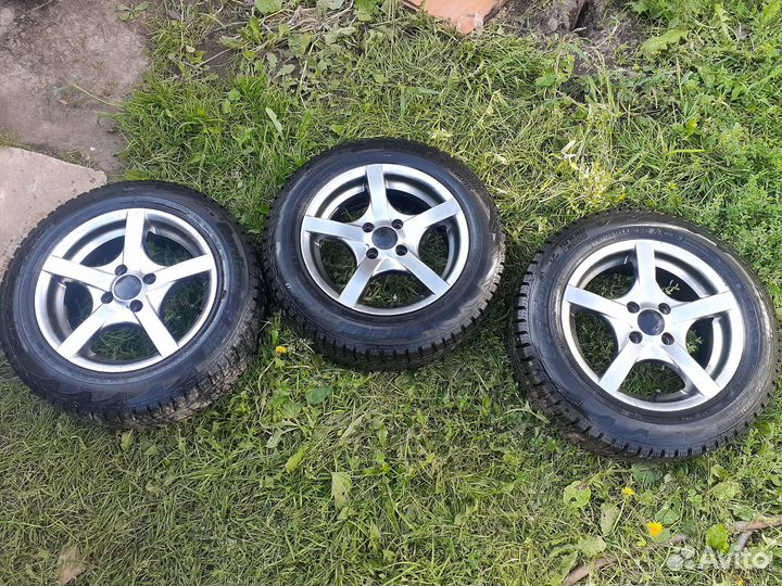 Зимняя резина на литых дисках r14