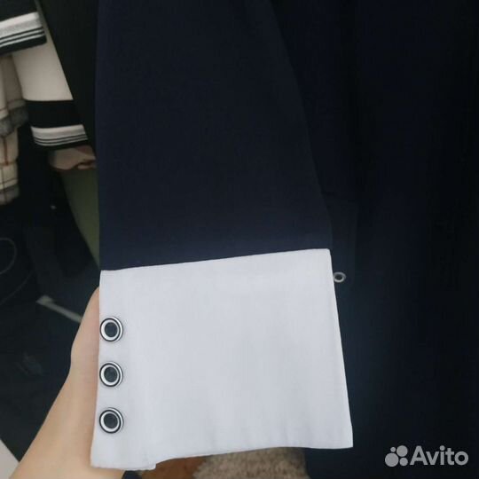 Школьное платье синее