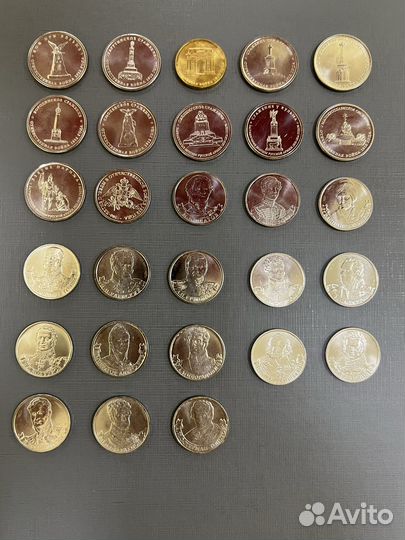 Набор бородино 200 лет победы 1812 г из 28 монет