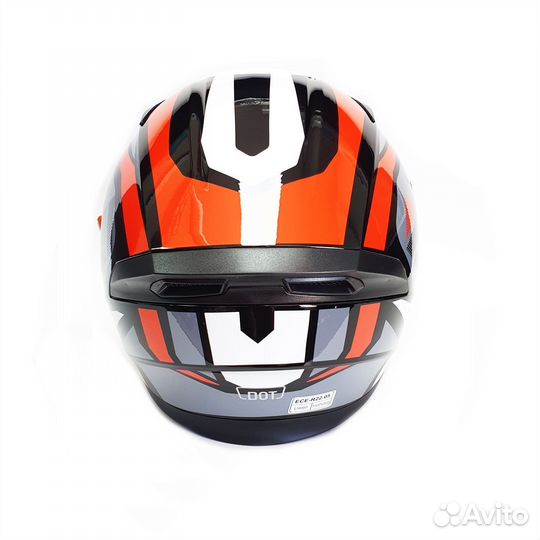 Шлем Ataki JK316 Route серый/красный глянцевый