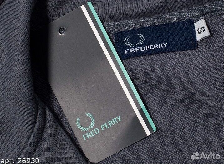 Олимпийка Fred Perry Серая