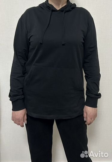 Черное худи женское 52 размер