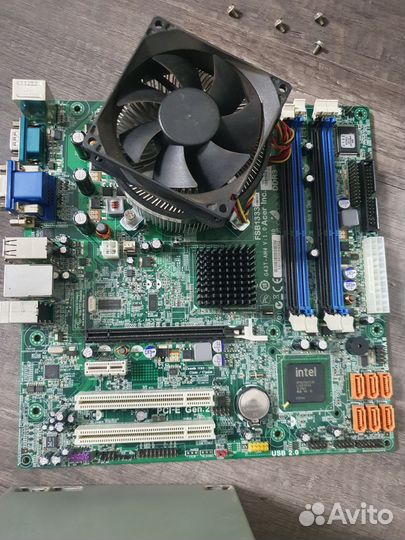 Материнки с процессором и куллером