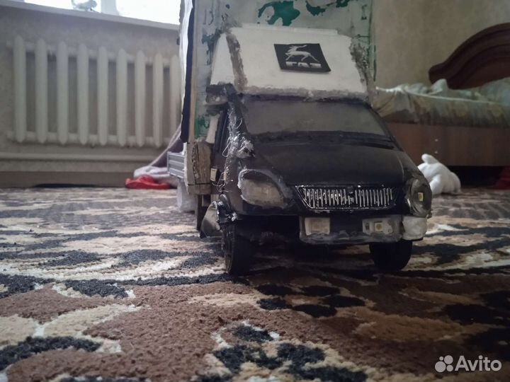 Газель игрушка фул тюн с прицепом