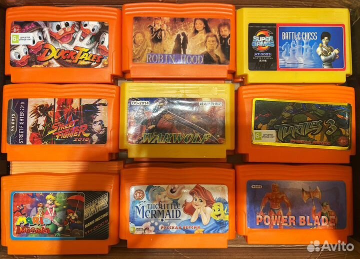 Картриджи для Dendy