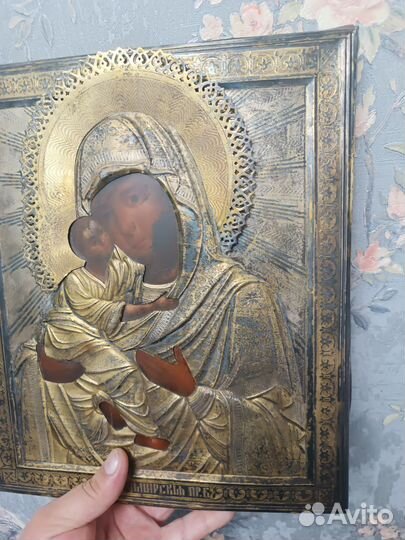 Икона серебро 84