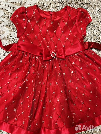 Нарядное платье для девочки 80 86 92