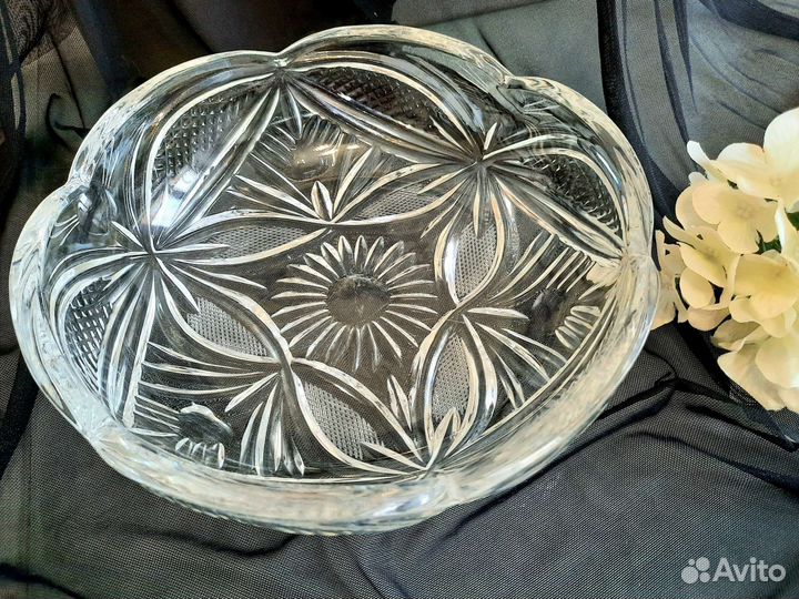 Салатник, ваза, хрусталь, СССР