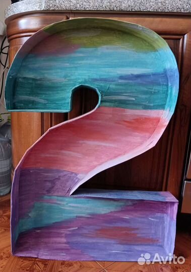 Объемная цифра 2