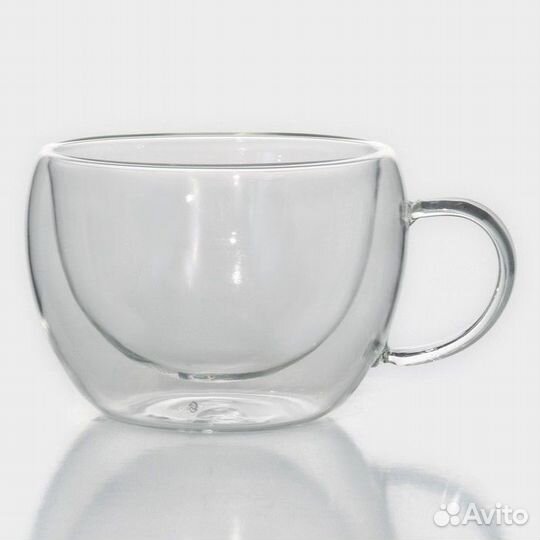 2 шт. Кружка стеклянная с двойными стенками Magist