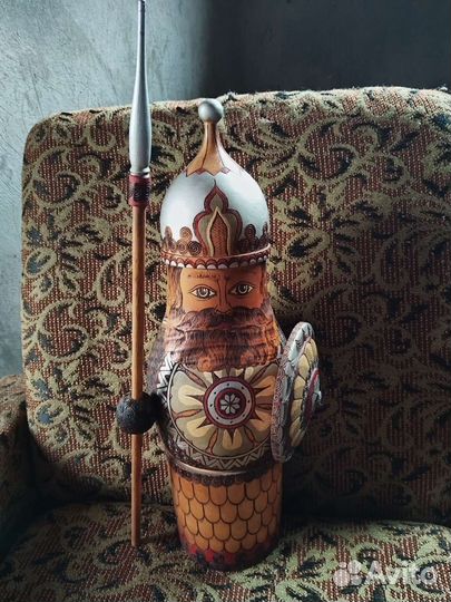 Футляр матрешка-богатырь СССР. Загорск