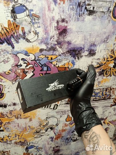 Тату машинка+педаль+блок