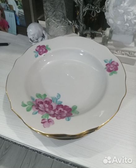 Тарелки для супа Дулёво СССР 6шт