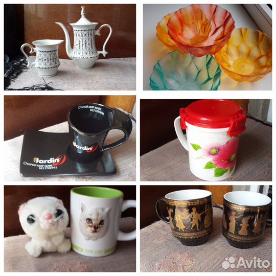 Чайники, чашки, кружки, вазочки