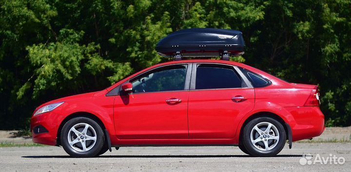 Автобокс на крышу автомобиля Turino Compact черный