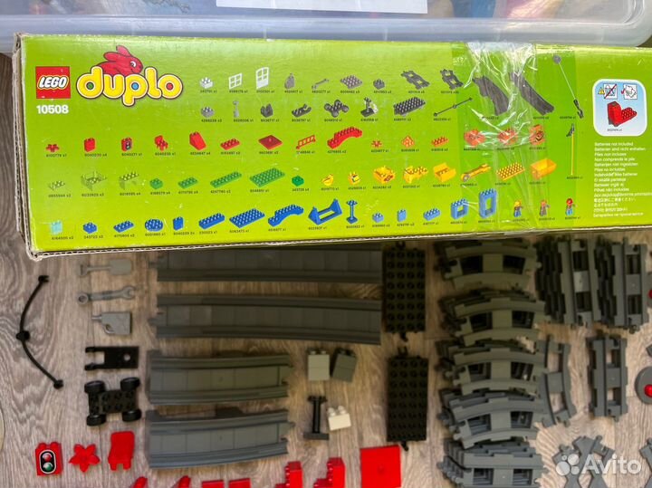 Lego duplo поезд 10508, 10810