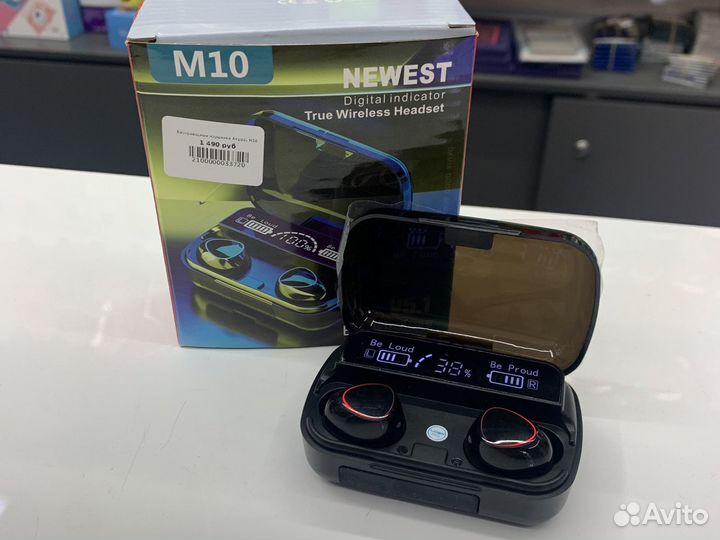 Беспроводные наушники M10 true headset