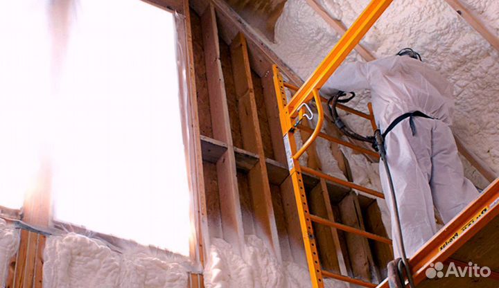 Утеплитель напыление пенополиуретан от 400м2