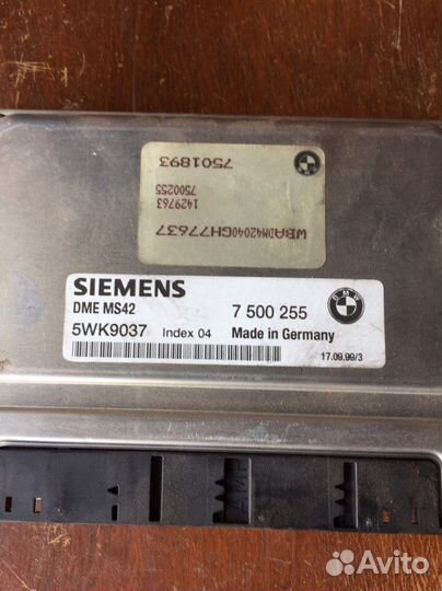 BMW E39 блок управления двс 7501893