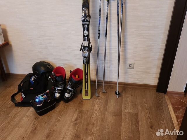 Горные лыжи мужские комплект объявление продам