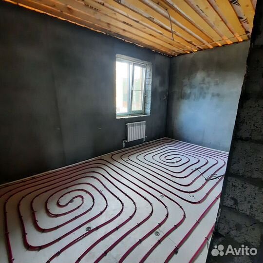 Монтаж отопления Тёплые полы