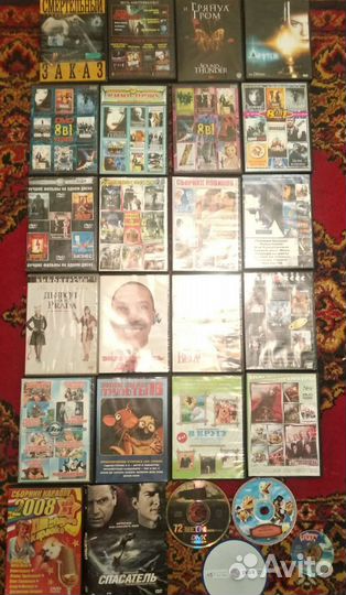 Диски для видео музыка/фильмы/мультики 70шт