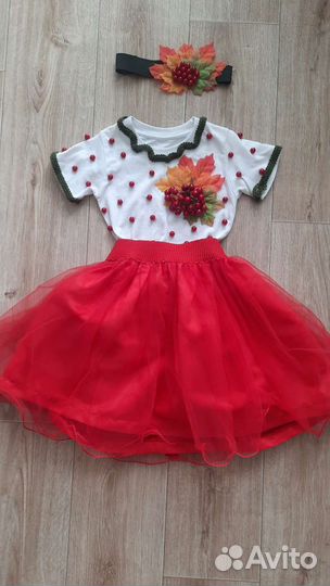 Костюм Осени (рябинки, ягодки)