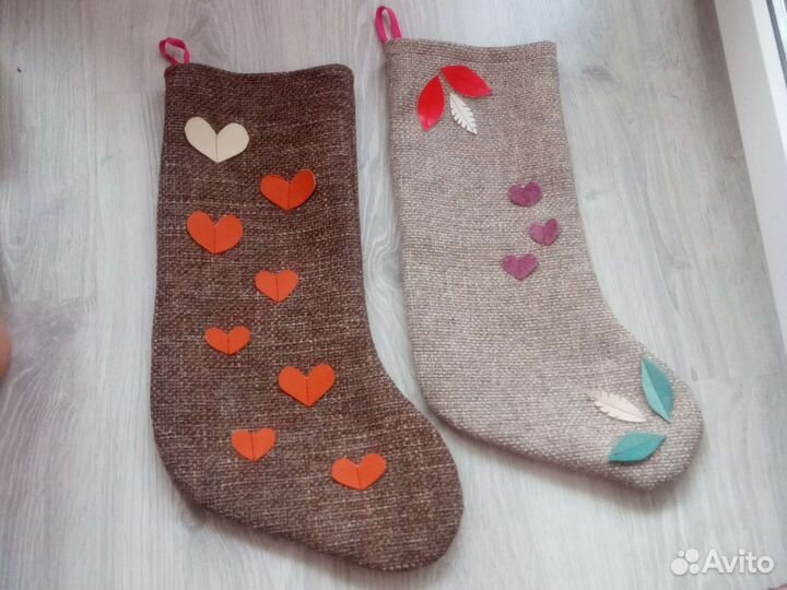 Новогодние сапожки - мешочки новые